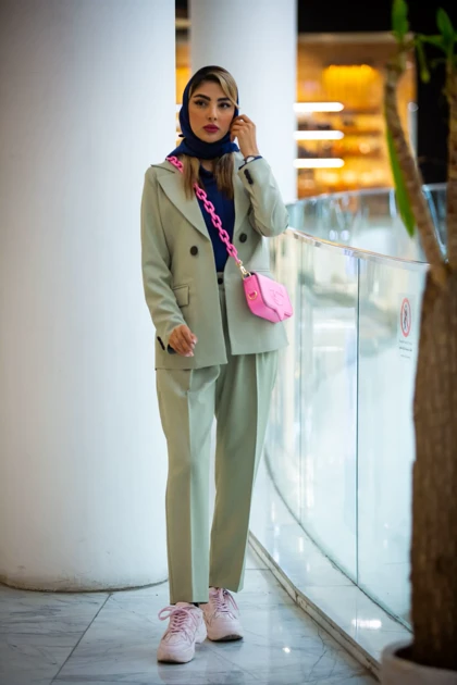 مانتو شلوار دو دکمه بزایاق