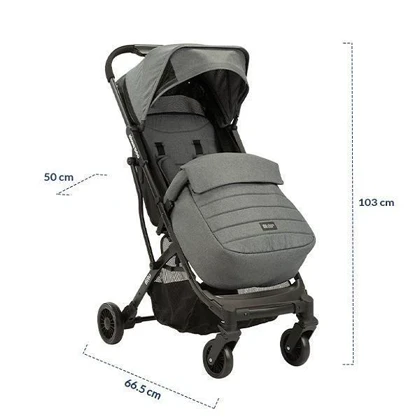 کالسکه مسافرتی کیکابو مدل kikkaboo petrolgray fitto