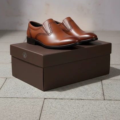 کفش رسمی مردانه مدل Dena-عسلی