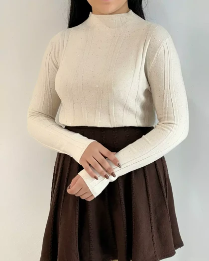 پلیور بافت پولک دوزی کد 5427