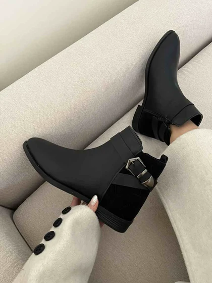 نیم بوت لوزی دوزی