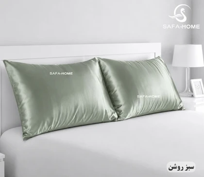 روبالشتی ساتن مدل جفتی صفاهوم