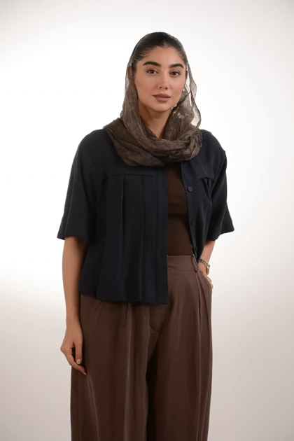 شومیز سیلک پیلی دار