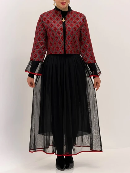 3860-کت و دامن گیلاس