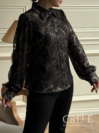 شومیز ساتن گیپور