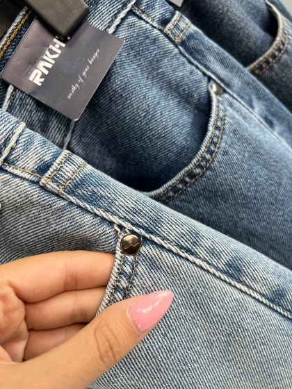 شلوار واید جین جکپات آبی ژوانا