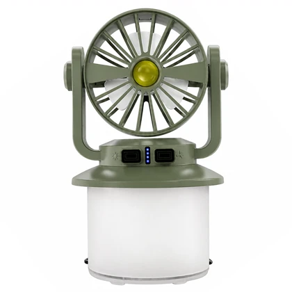 پنکه و چراغ کمپینگ شارژی خورشیدی مدل CH-F804