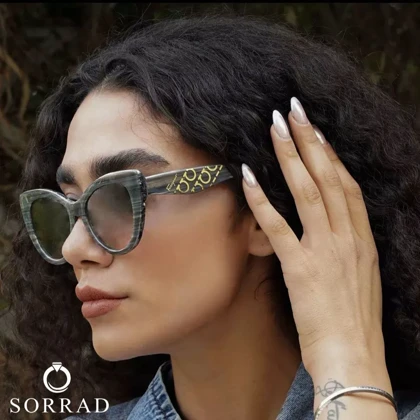 عینک زنانه فرگامو / فریم کائوچو عدسی پلی کربنات (همراه جعبه اصلی)