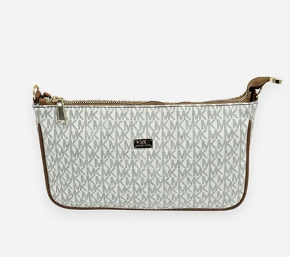 کیف دخترانه دوشی مایکل کورس چرم سفید Michael Kors