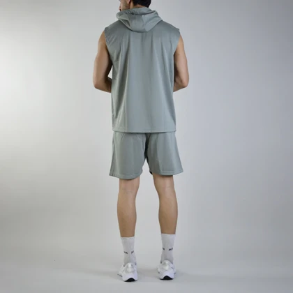 ست رکابی و شلوارک اسپرت نایک مدل HS-Dri Fit-A09 طوسی روشن