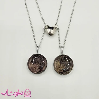 گردنبند ست دوتایی مدل ماه شبتاب کد 79