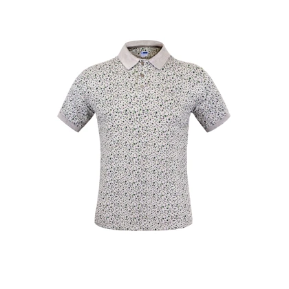 پولوشرت ضدتعریق مدل دیما طرح ملانژ سبز