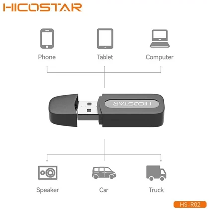 گیرنده بلوتوثی صدا هایکو استار HICOSTAR مدل HS-R902 نسخه 5.0