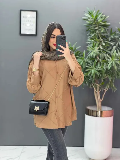 مانتو شومیزی لوزی دوزی