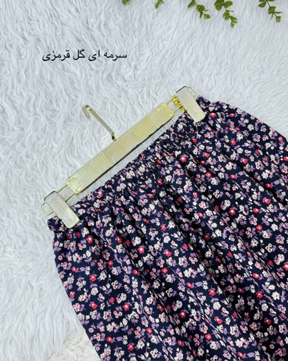 دامن پفکی گل‌دار کد محصول 1070
