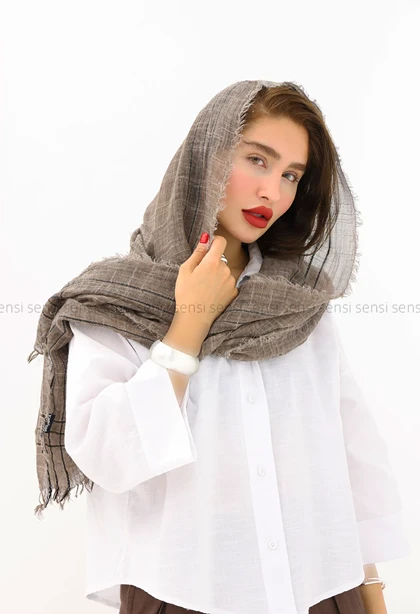 شال نخی لینن