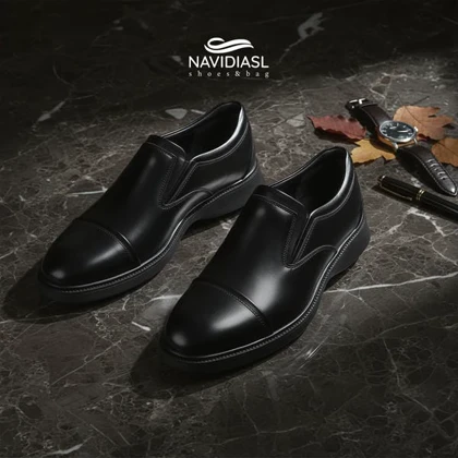 کفش مردانه چرم کد 6023025