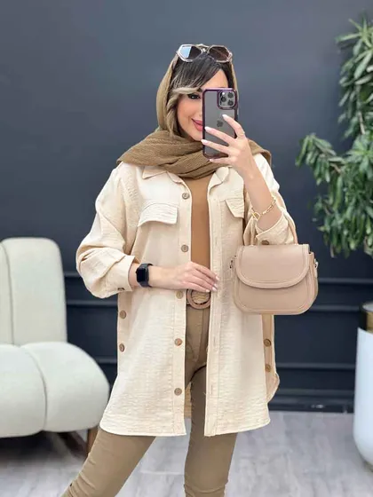 مانتو بغل سه دکمه آیلار