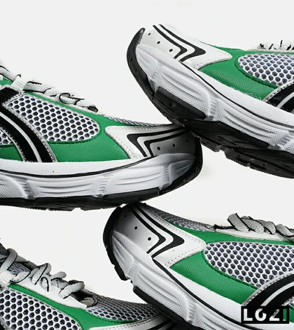 کفش کتانی بزرگ پا خاکستری مشکی سبز ASICS GT 2130