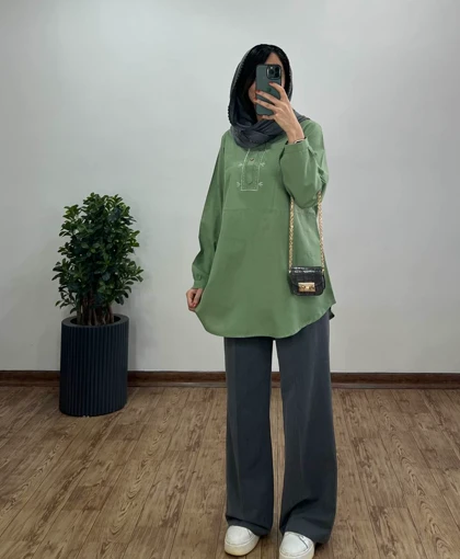 تونیک مانتویی گلدوزی فریناز 4