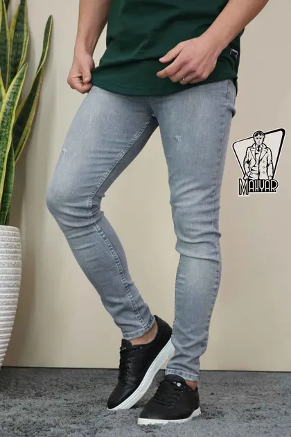 شلوار جین طوسی روشن ZARA