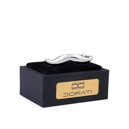 گیره کراوات سبیل نقره ای