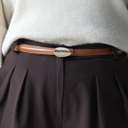 کمربند چرمی مات زنانه مدلbe7040