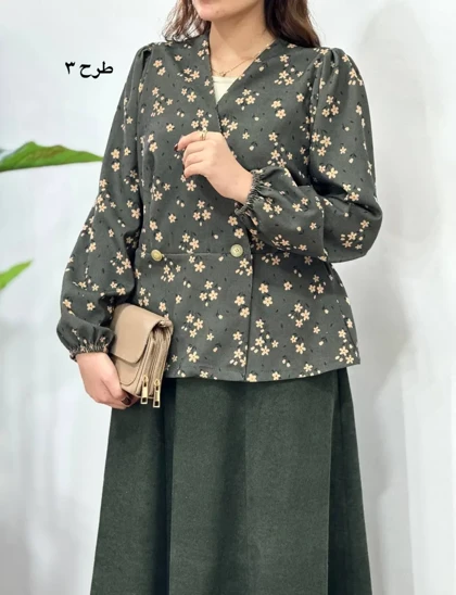 ست تونیک و دامن هانیل 2 کد 3991
