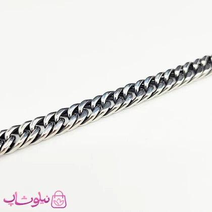 ست گردنبند و دستبند مردانه کارتیه مدل سیاه قلم کد 750