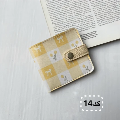 کیف پول جیبی دخترانه2 (کارت و اسکناس) چرم مصنوعی فانتزی 4 جای کارت ابعاد 1010