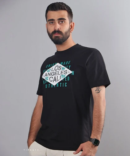تیشرت طرح دار مردانه لس آنجلس 1189