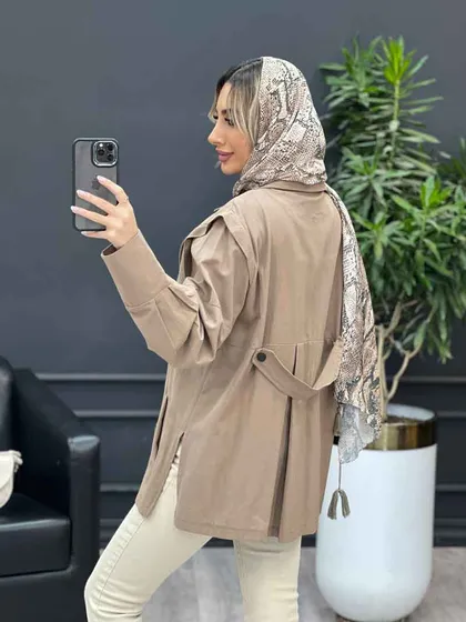 مانتو لینن سرشانه ژیله
