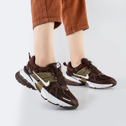 کفش و کتانی مردانه و زنانه مدل نایک کوشلون NIKE V2K رنگ قهوه ای کد 41314
