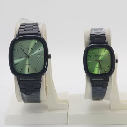 ساعت مچی ست مردانه و زنانه کاسیو اولدمانی Casio با موتور کوارتز و تاریخ دار