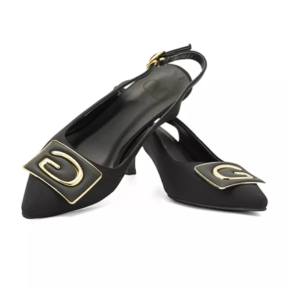 کفش مجلسی زنانه پاشنه‌دار 5 سانت مدل 400932 _ sandal valentino