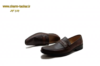 کفش رسمی طبی مردانه بدون بند چرم طبیعیblpm