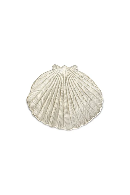 بشقاب دکوراتیو Karaca Home مدل Oysters سرامیکی - سفید