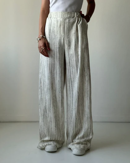 شلوار راه راه آبرنگی کد 200247