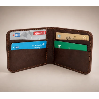 کیف پول مردانه چرم مدل شارین