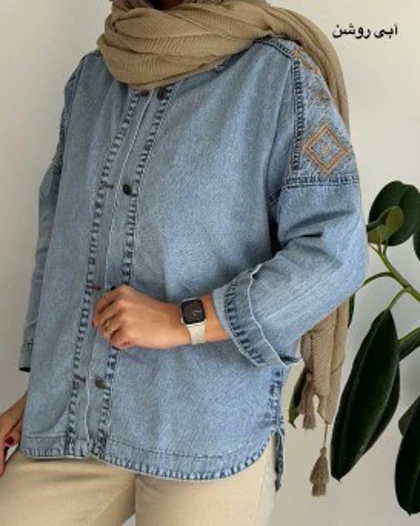 مانتو جین گلدوزی 1