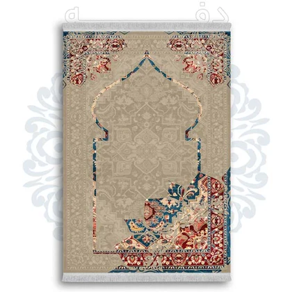 فرشینه از جنس پارچه هازان مخمل ترک طرح سجاده برند دفه کد DSJ 44