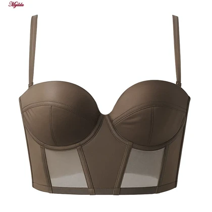 ست شورت و سوتین زنانه ماییلدا مدل لانگ لاین فنردار بند متحرک کد 5480-028