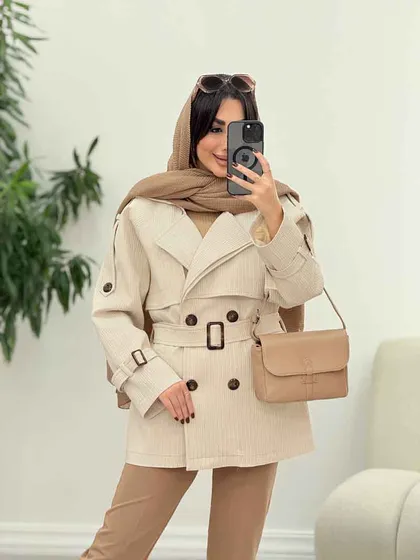 بارانی چهاردکمه تیارا
