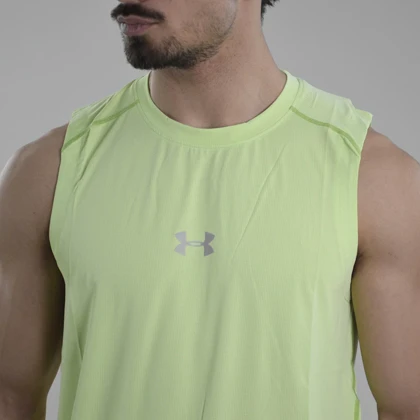 رکابی ورزشی مردانه آندر آرمور مدل Heat Gear-6916 سبز روشن