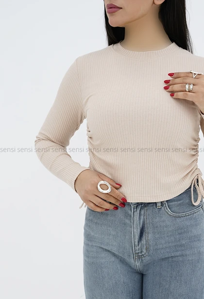 کراپ زنانه بغل گت کبریتی کد1006820