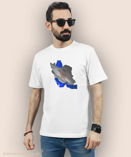 تیشرت مردانه و زنانه اصیل ایرانی طرح نقشه ایران