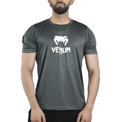 تیشرت اسپرت ونوم مدل HS-1157 طوسی تیره