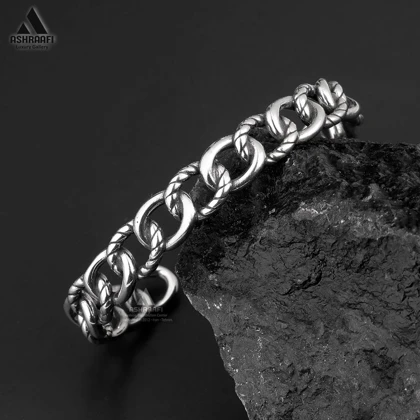 دستبند مردانه استیل Cartier Bracelet SM04