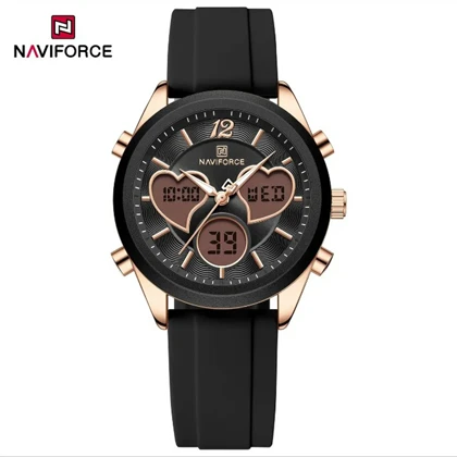 ساعت مچی اورجینال نیوی فورس NF5045 مشکی قلبی مدل w-10341