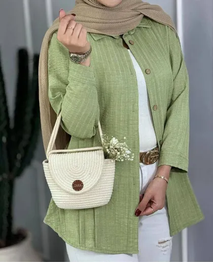 شومیز مانتویی دبل پیله کد 250